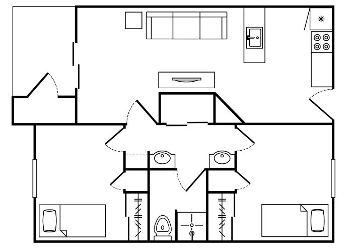 University Towers Floor Plan